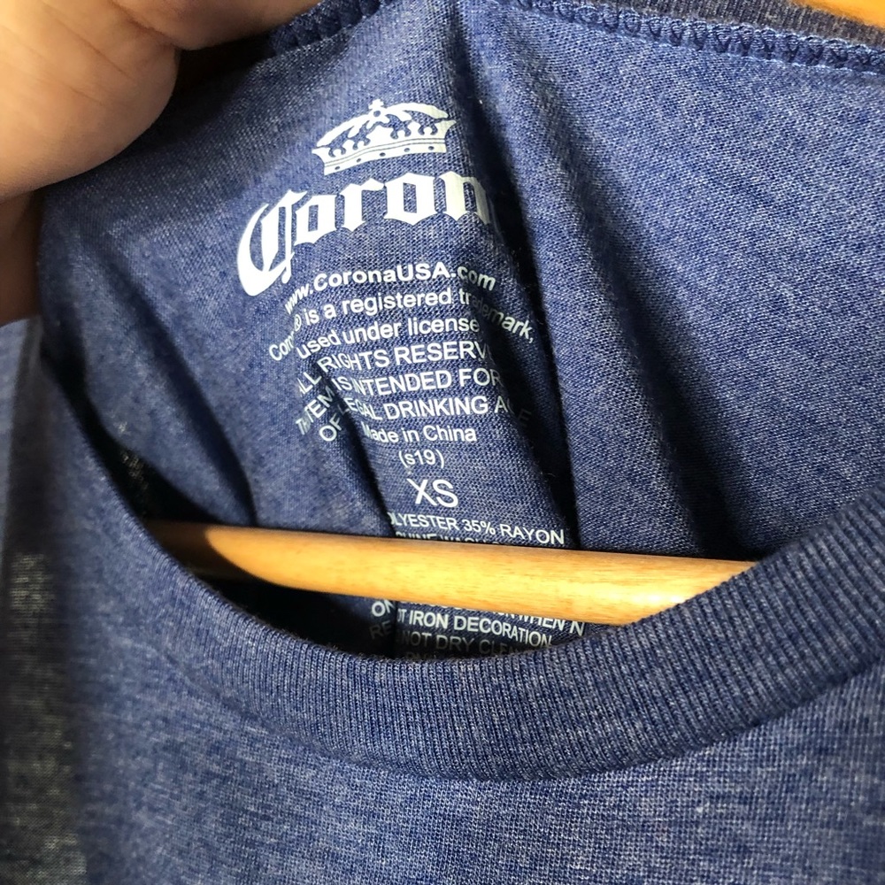 Corona Crop Top Tie Beer Cerveza Always Summer NEW - Picture 5 of 6